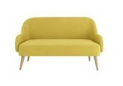 Habitat Momo Regular Fabric Sofa - Saffron Yellow